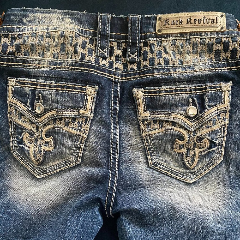 Rock Revival Women's Rosewood Size 28 Straight Jeans